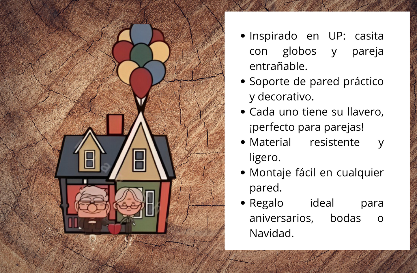 Llavero Pareja pared – Inspirado en UP